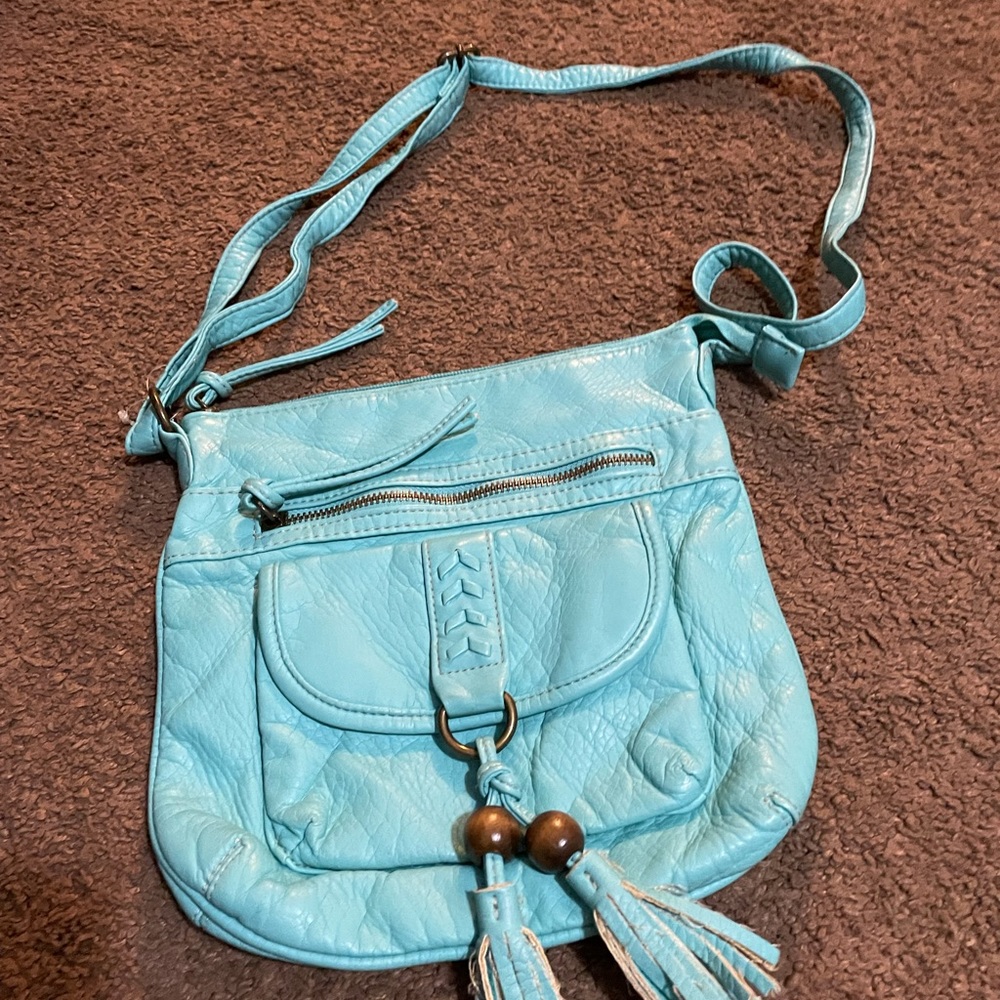 Turquoise handbag